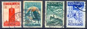 Netherlands Sc# B62-B65 Used (a) 1933 Sailors Homes