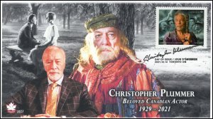 CA21-049, 2021, Christopher Plummer, First Day of Issue, Pictorial Postmark,