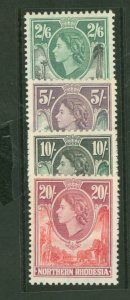 Northern Rhodesia #71-74  Single