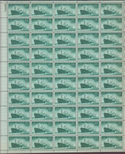 US, 939, MERCHANT MARINES WW2, FULL SHEET OF 50, MINT NH, 1940'S COLLECTION
