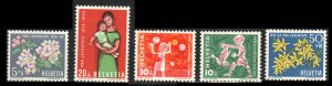 Switzerland  #B318-322  Mint NH CV $3.70