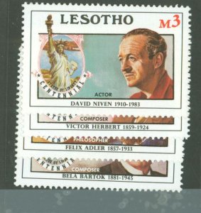 Lesotho #535-538 Mint (NH) Single (Complete Set)
