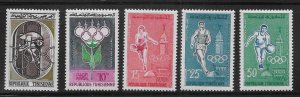 Tunisia 373-77 1960 Olympics set MNH