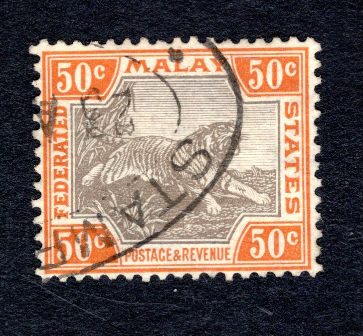 Federation of Malaya SC #71   F/VF, Used, CV $15.00 ..... 3700061