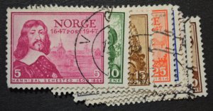 Norway Sc # 279-289, VF Used