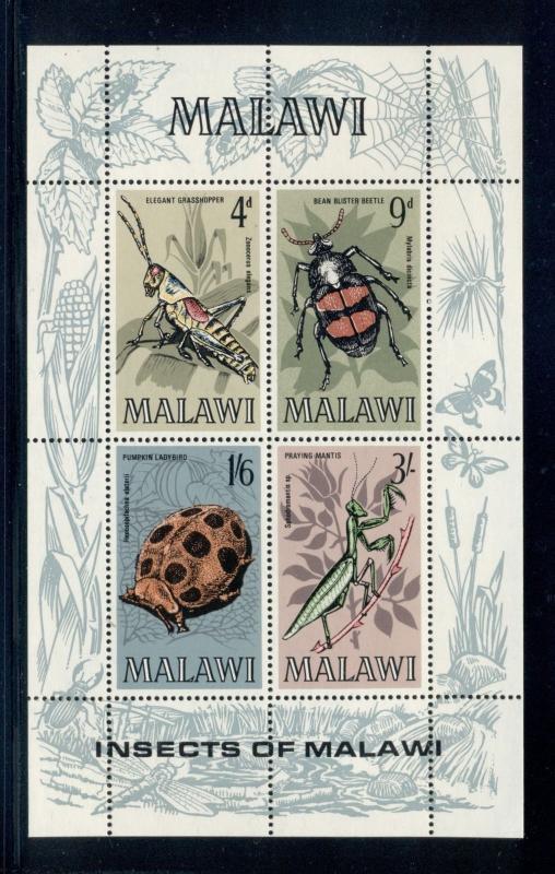 Malawi Scott #130a MNH S/S Insects FAUNA $$