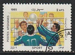 1985 Afghanistan - Sc 1156I - used VF - 1 single - Volleyball