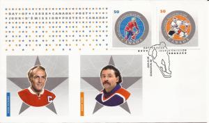 2005 Canada FDC Sc 2085 - NHL All Stars - 6 (set of 3)