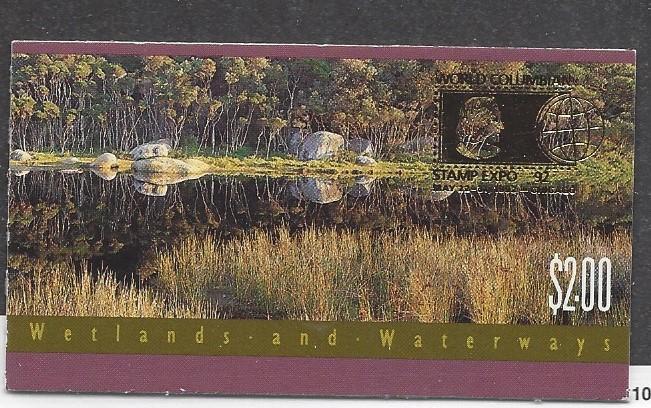 Australia, 1248a, Wetlands Booklet,**MNH** World Columbia Imprint