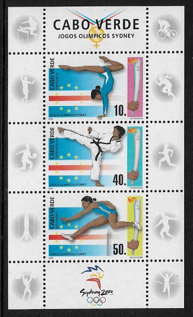 Cape Verde #760a MNH S/Sheet - Sydney Summer Olympics