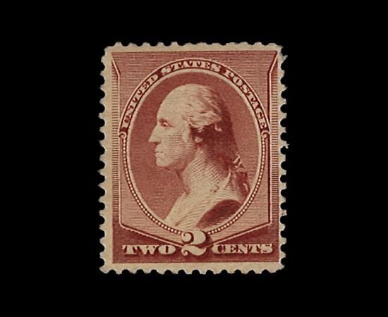 U.S. Scott# 210  1883 2c red brn  Washington   mint-nh-   f-vf