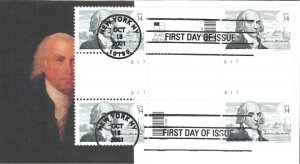 #3545 James Madison NB FDC