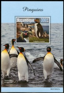 MOZAMBIQUE 2019  PENGUINS  SOUVENIR SHEET MINT NEVER HINGED