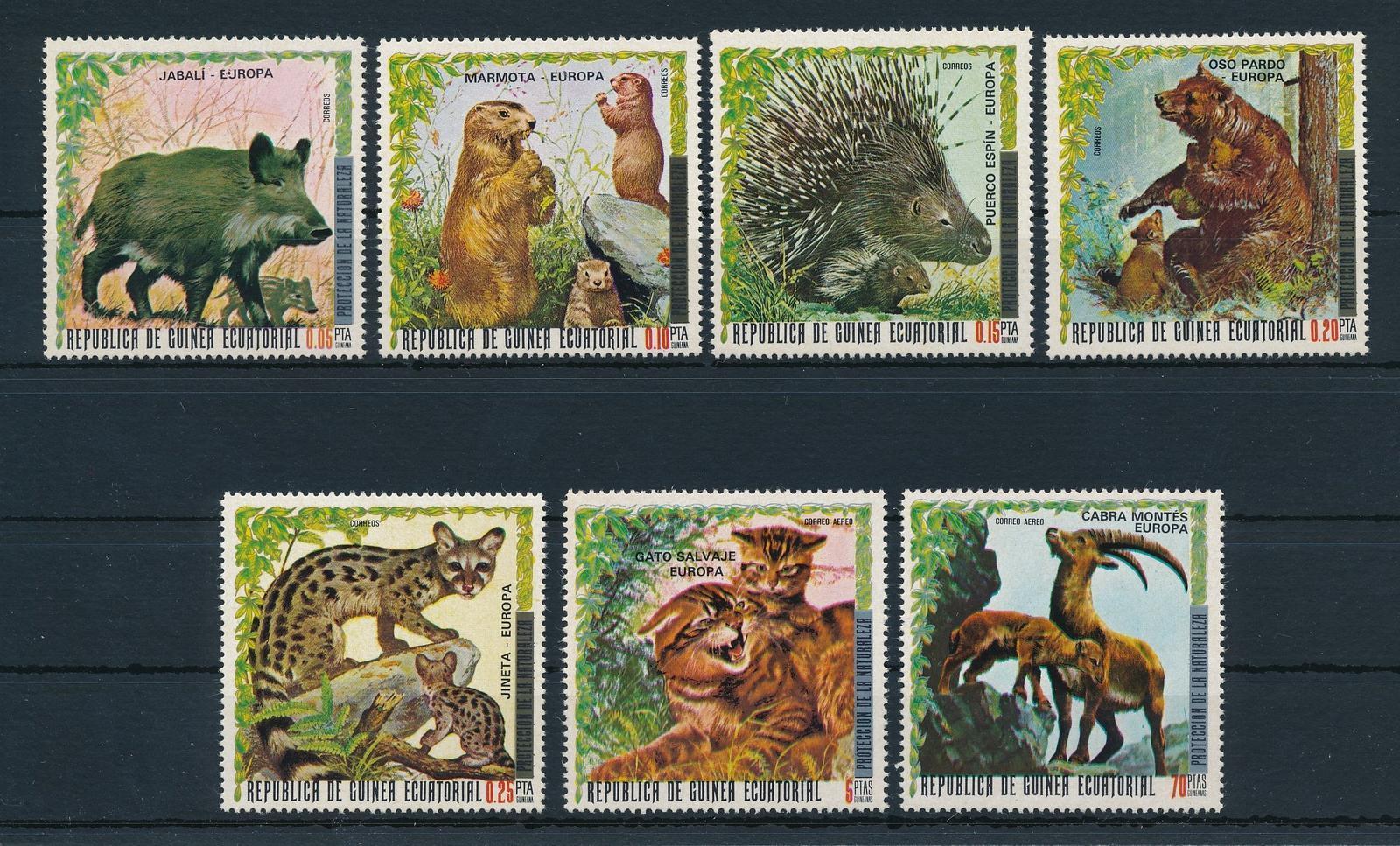 Endangered Animal Postage Stamp Set Vietnam 1984 Colourful Stylised  Wildlife, Tiger Elephant Monkey Wild Animal Postal Stamp Collection 