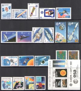 1991 EUROPA CEPT full vintage, 40 countries 82 values +2 sheets - MNH**