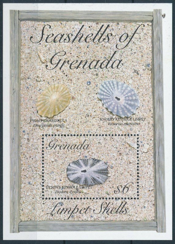 [109071] Grenada 1993 Marine life seashells Souvenir Sheet MNH