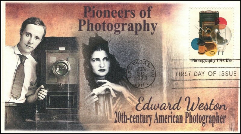 AO-1758j, 1978, Photography, Edward Weston, Add-on Cachet, First Day of Issue,