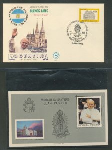 Argentina Pope John Paul Religion 1940s/80s M&U + Covers Cards (12 Items) ZK2159