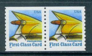 2908 15c Auto Tail Fin Fine MNH Pair