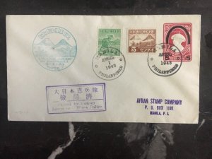 1943 Manila Philippines Japan censored Cover Unang Araw