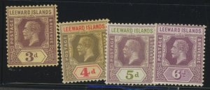 Leeward Islands #72-75a Unused Single