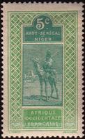 Upper Senegal and Niger SG#62 Mint - 1914 5c.  - Camels