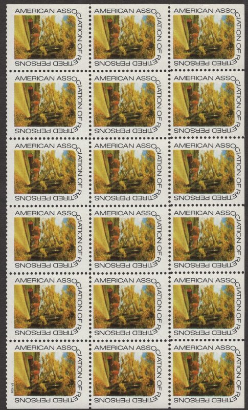 American Association Of Retired Persons B/of 18 Stamps (3 sets) non-postage