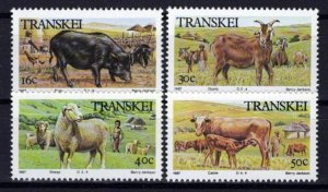 South Africa Transkei 195-198 MNH Farm Animals ZAYIX 0424S0101M