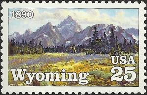 # 2444 MINT NEVER HINGED WYOMING STATEHOOD CENTEN.