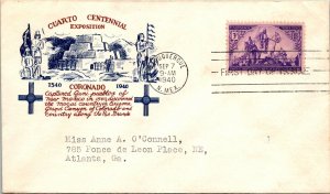 1940 FDC - Cuarto Centennial Exposition - Albaquerque - F21123