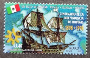 Mexico Philippines Joint Issue Independence 1998 Sailing Ship Map (stamp) MNH