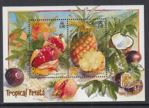 Pitcairn Islands 538a Fruit Souvenir Sheet MNH VF