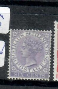 MALAYA STRAITS SETTLEMENTS QV 6C SG 66A   MOG    P0303A H