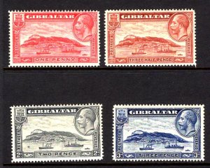 Gibraltar #96-99, MH, CV $30.00