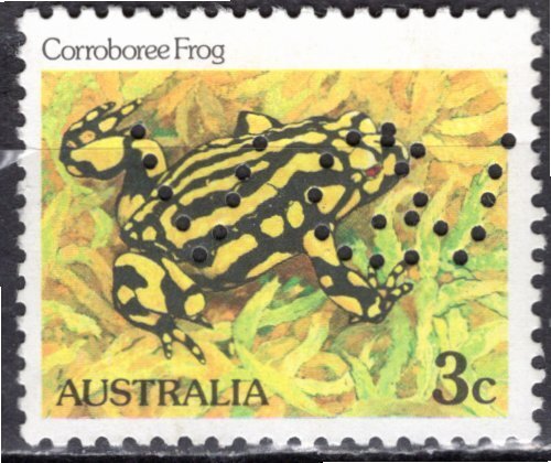 Australia; 1982: Sc. # 785: Used Single Stamp w/Perfins