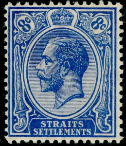 MALAYSIA - Straits Settlements SG201, 8c ultramarine, LH MINT.