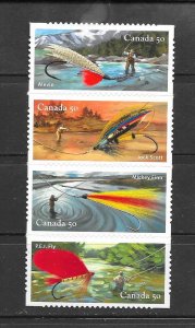 CANADA #2088 FISHING FLIES (SELF STICK)   MNH