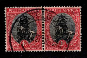 South Africa Scott 24 Used 1926 stamp pair perf 14.5x14