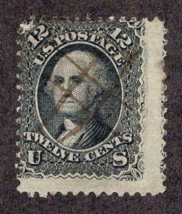 US #90 Pen Cancel Twelve Cent Washington AVG/U  ~jm-1622