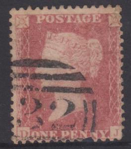 Great Britain QV Sc#20 Used Letters DJ