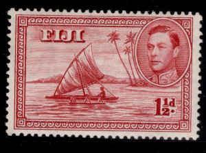 FIJI GVI SG252a, 1½d deep carmine, M MINT.