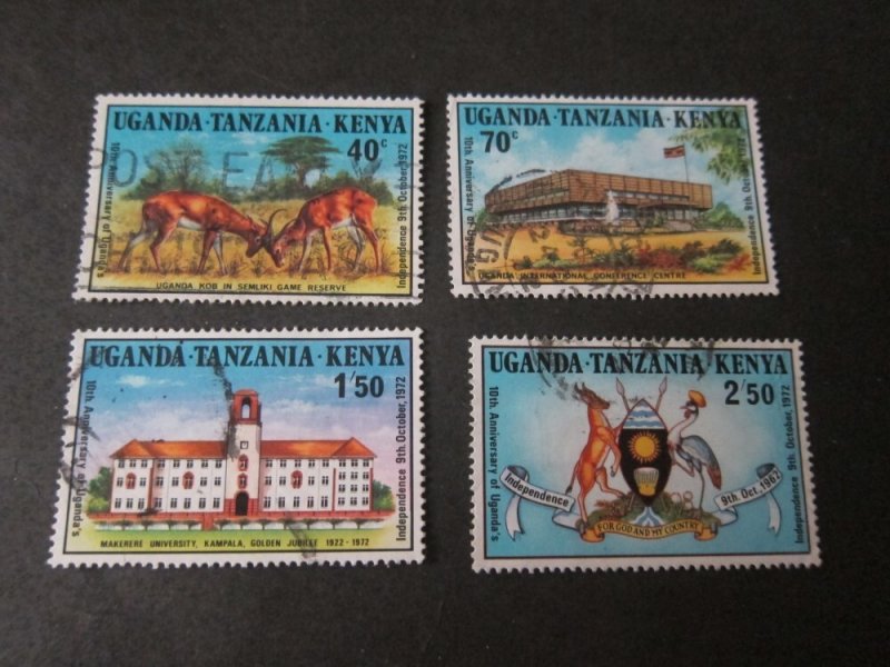 Kenya Uganda Tanganyika 1972 Sc 254-7 set FU