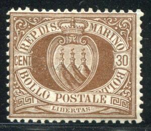 SAN MARINO ~ #15 F-VF Mint Hinged. Cat.925.00