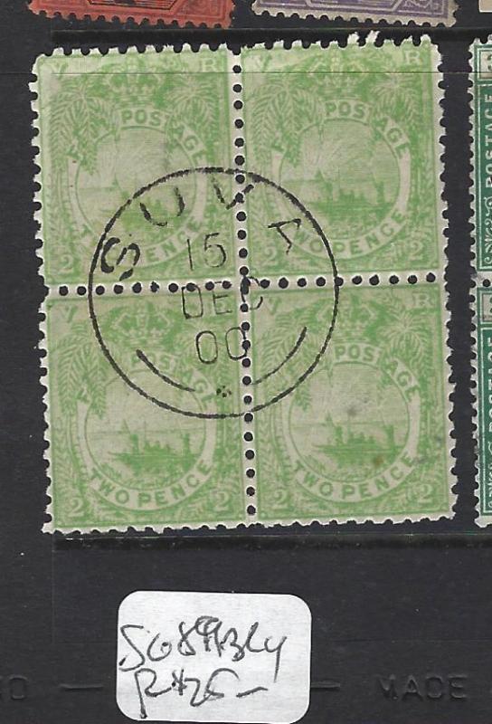 FIJI ISLANDS (P2311B)  1D   SG 89  BL OF 4   SON CDS   VFU