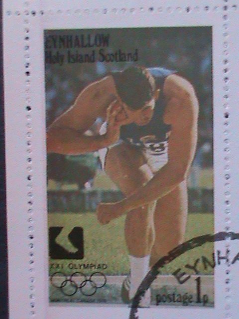 ​SCOTLAND-EYNHALLOW-1976 21ST OLYMPIC GAMES-MONTREAL CTO SHEET VF-EST.$10