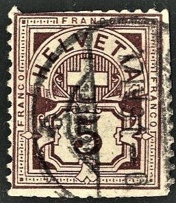 SWITZERLAND #71, USED - 1882 - SWIT135