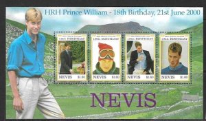 NEVIS SG1485a 2000 18th  BIRTHDAY OF PRINCE WILLIAM MNH