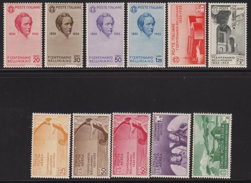 Italy 349 - 354,C79-83 VF-LH scott cv $ 287 ! see pic !