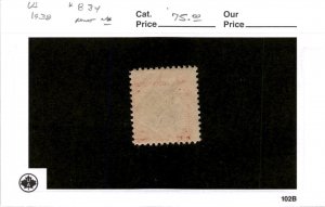 United States Postage Stamp, #834 Mint NH, 1938 Coolidge (AB) 