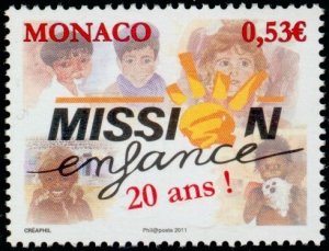 Monaco 2011 MNH Stamps Scott 2618 Children Charity